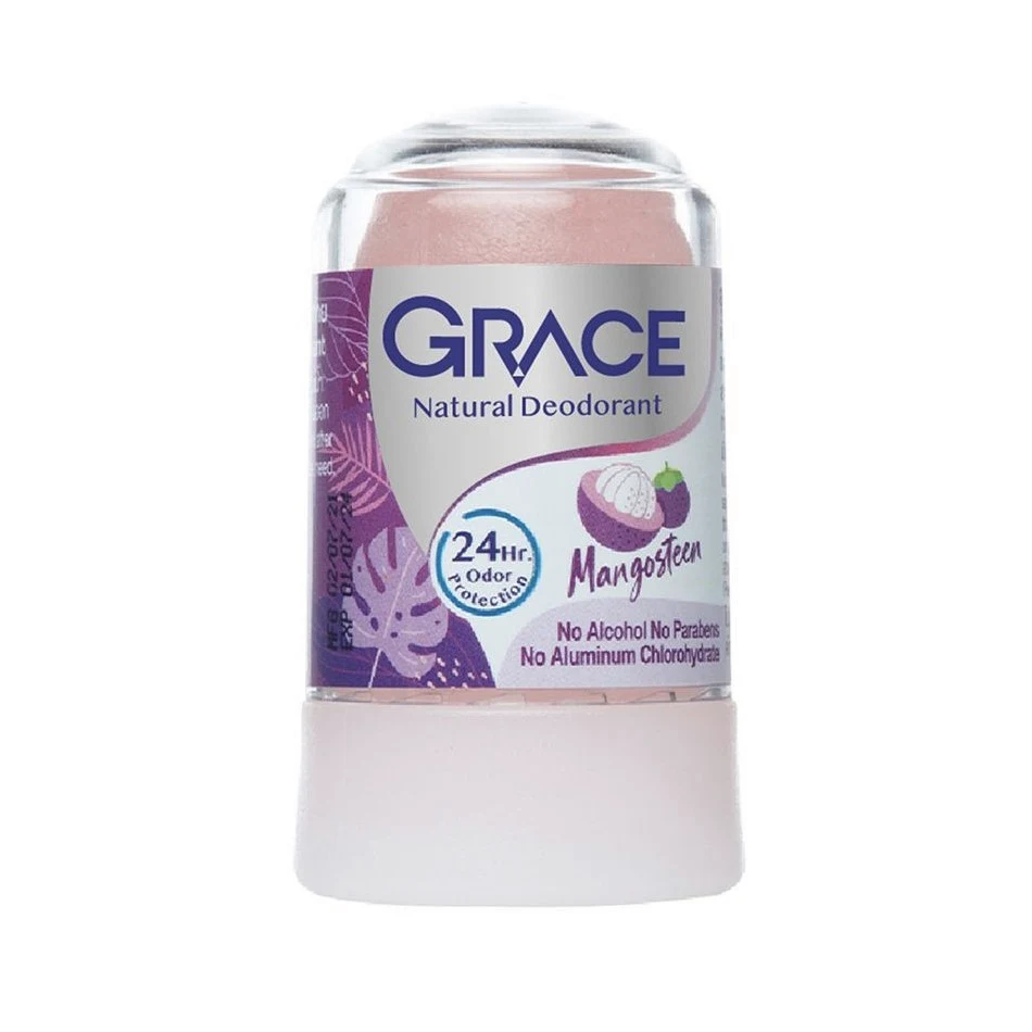 Натуральный соляной дезодорант "Кристалл" Мангостин Green Herb Salt Crystal Deodorant, 70 гр