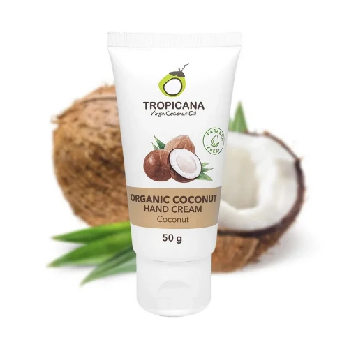 Крем для рук на кокосовом масле Кокосовый Tropicana, 50 гр