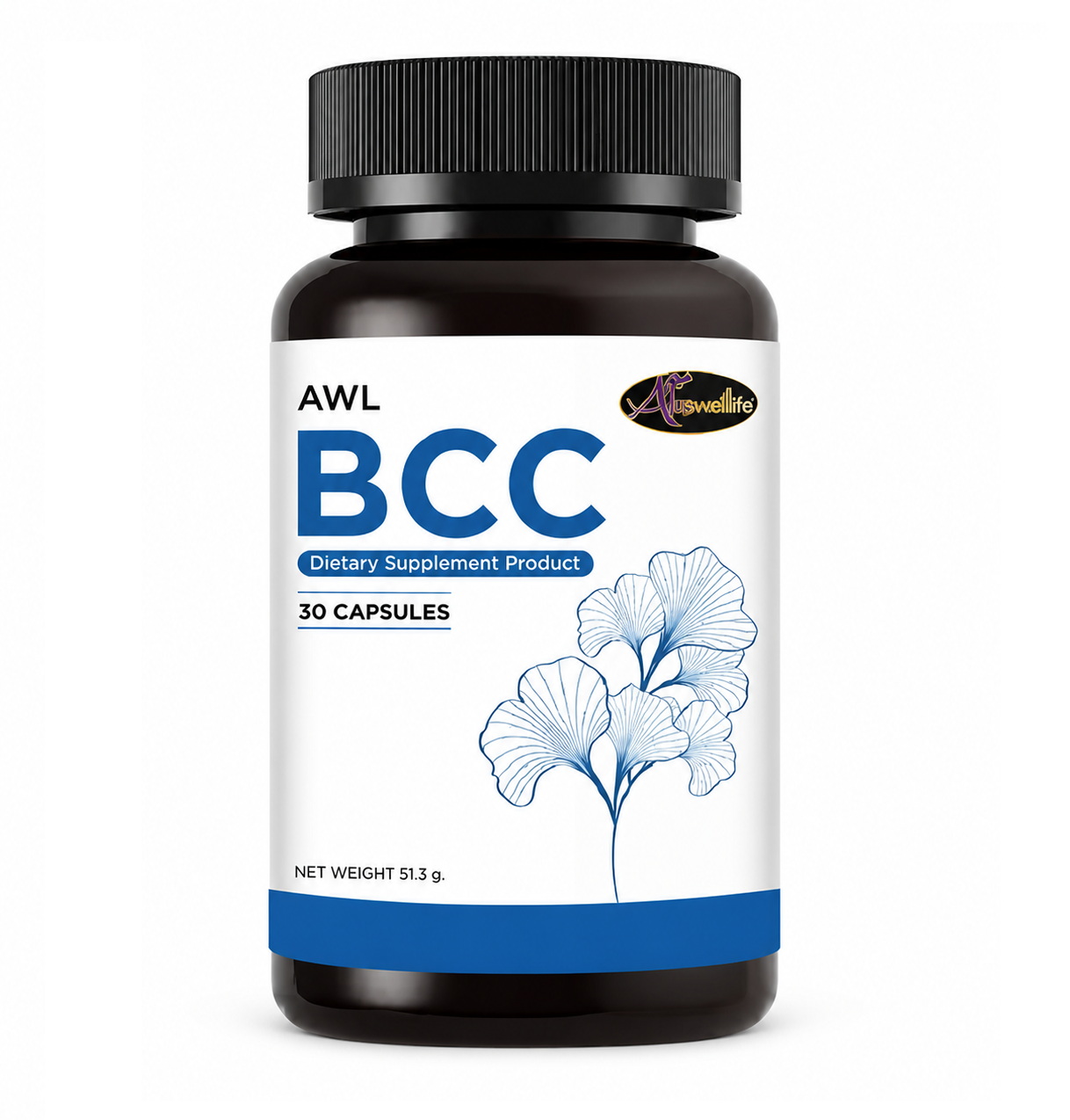 Кардиопрепарат для мозга, сосудов и сердца Auswelllife BCC, 30 капсул