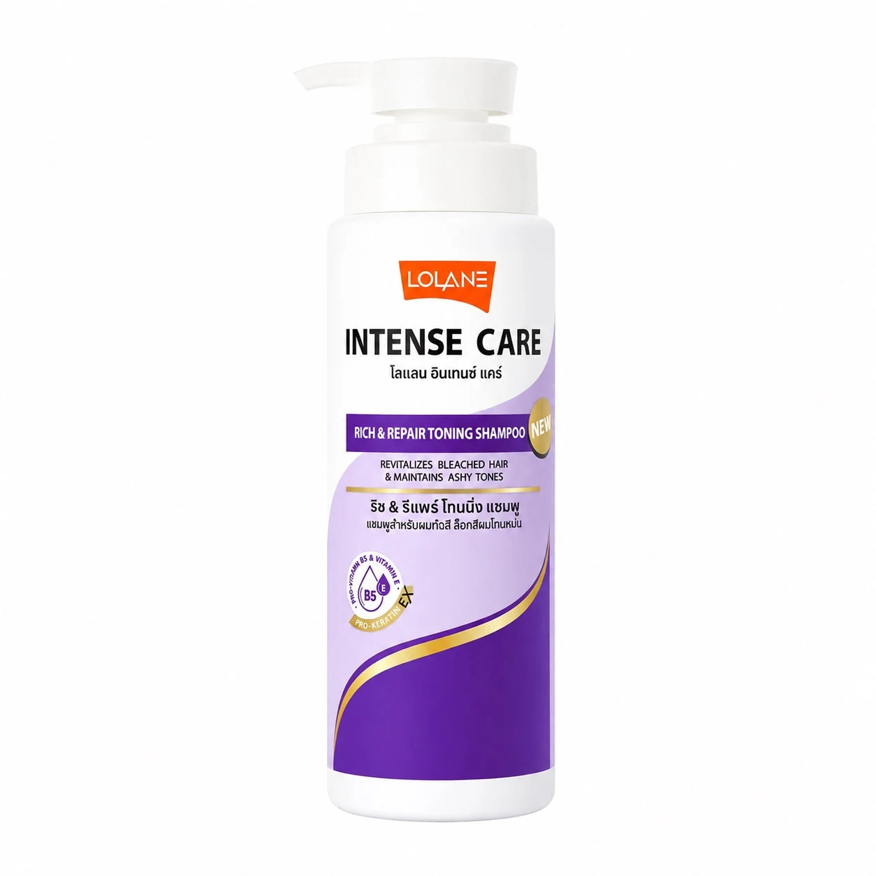 Шампунь для ухода и восстановления с тонирующим эффектом от LOLANE Intense Care, 400 мл