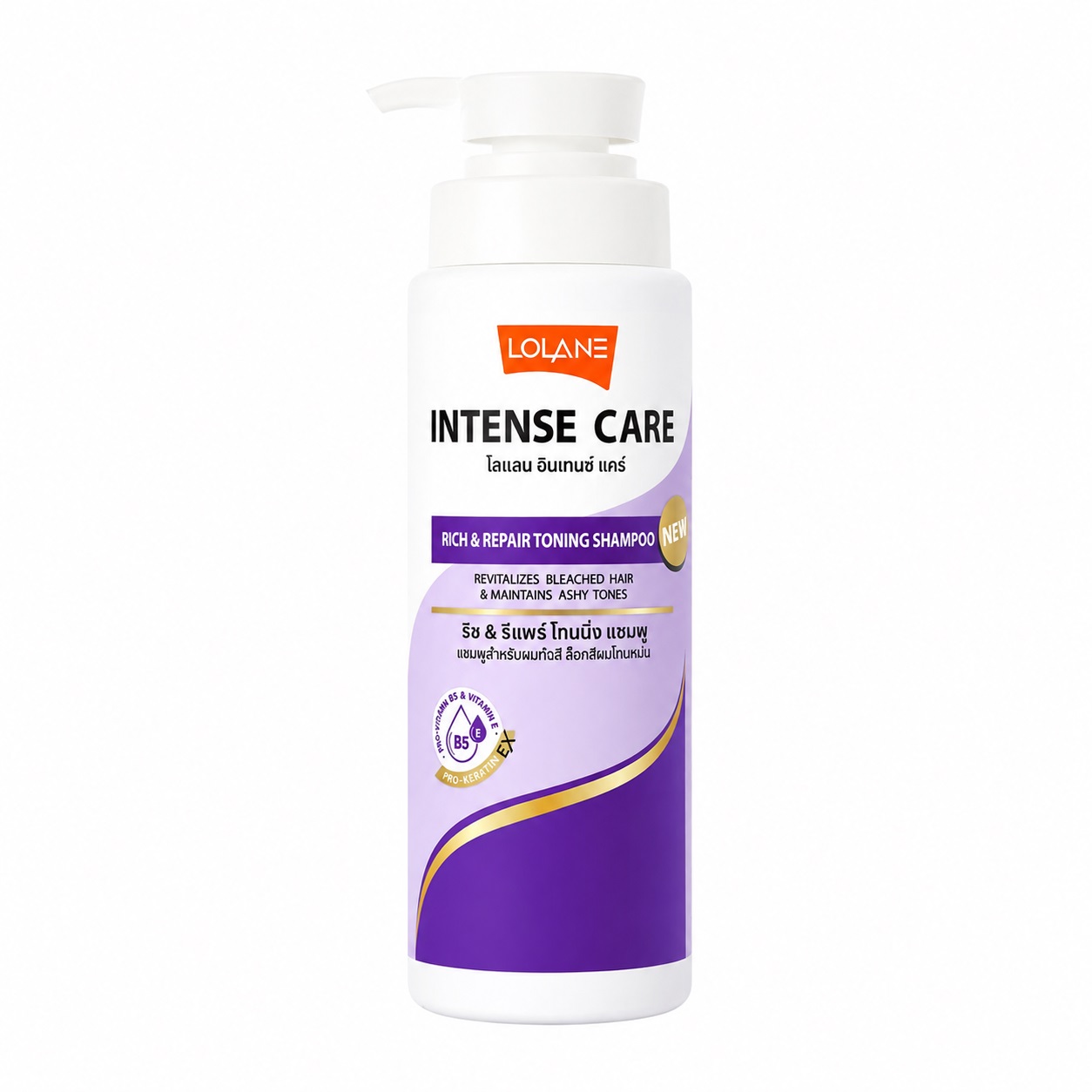Шампунь для ухода и восстановления с тонирующим эффектом от LOLANE Intense Care, 400 мл