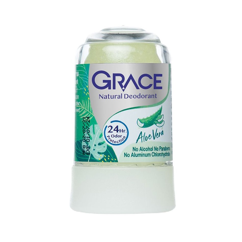 Натуральный соляной дезодорант "Кристалл" Алое Вера Green Herb Salt Crystal Deodorant, 70 гр