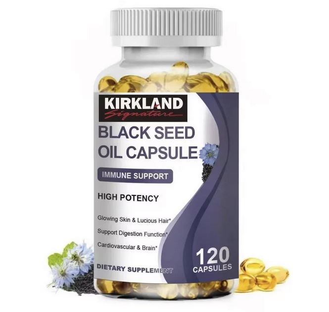Капсулы с маслом чёрного тмина 1000 мг Kirkland, 120 капс