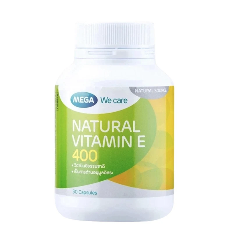 Натуральный витамин Е 400 IU Mega We Care, 30 капсул