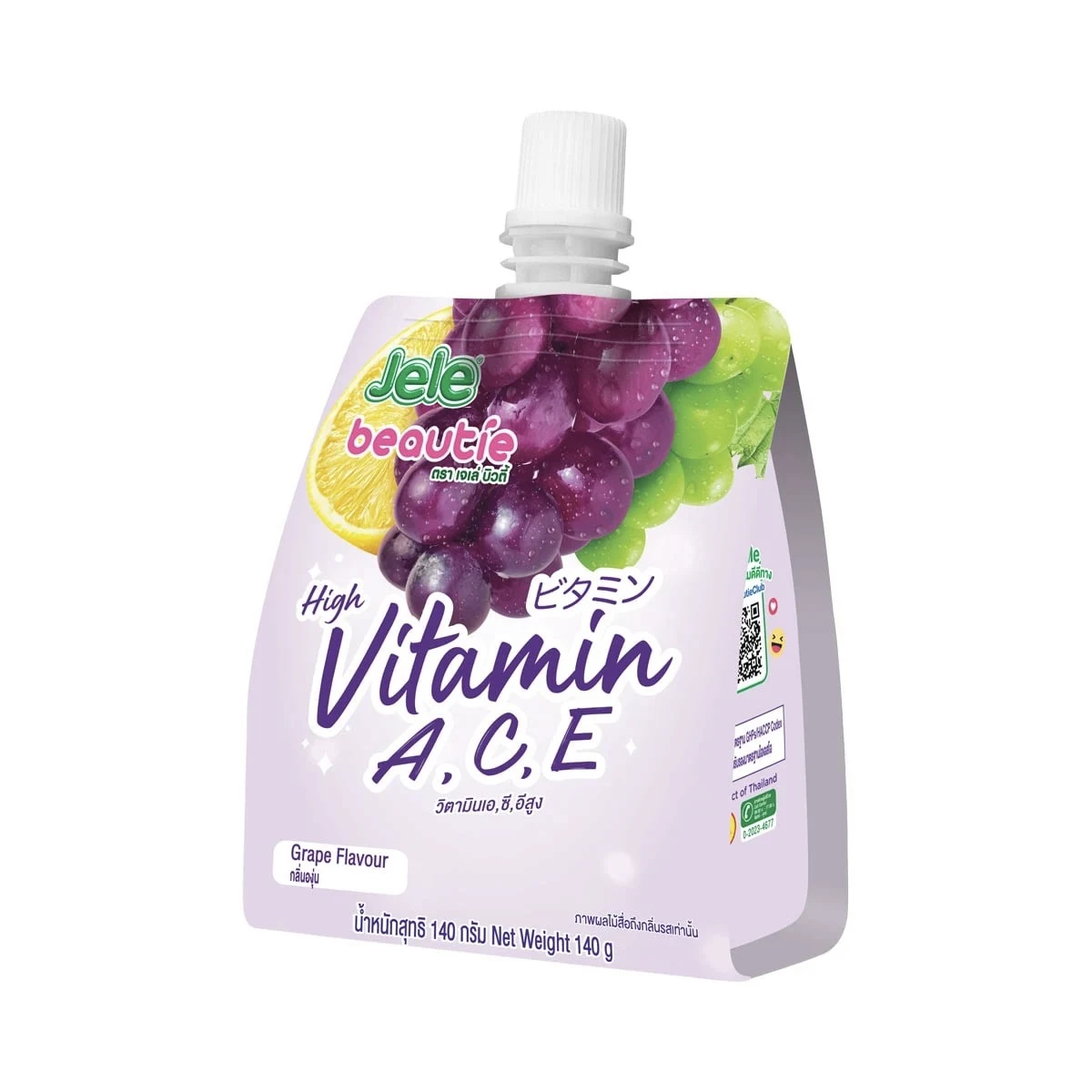 Желе-напиток с витаминами А, C и Е Jele Beautie виноград, 140 г