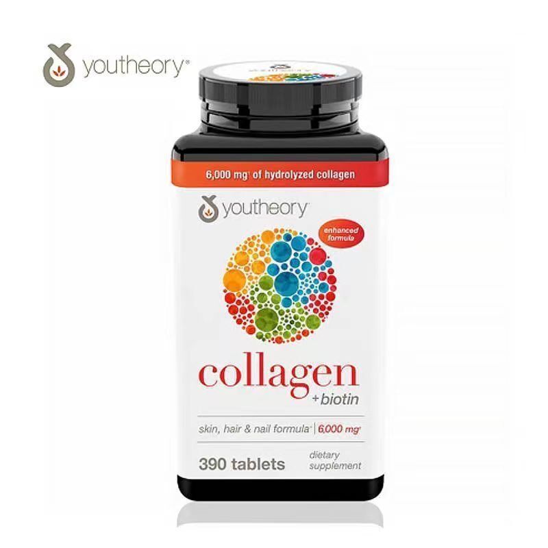 Коллаген + биотин 6000 mg Youtheory, 390 таб.