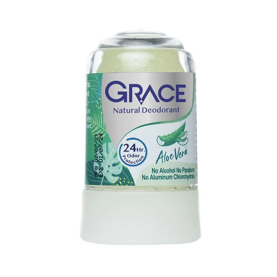 Натуральный соляной дезодорант "Кристалл" Алое Вера Green Herb Salt Crystal Deodorant, 50 гр