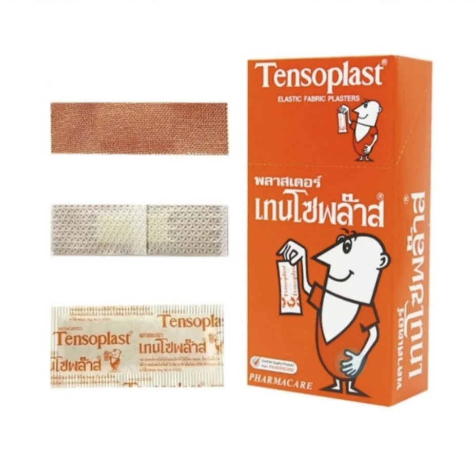 Эластичный бактерицидный пластырь на тканевой основе Tensoplast, 100 шт
