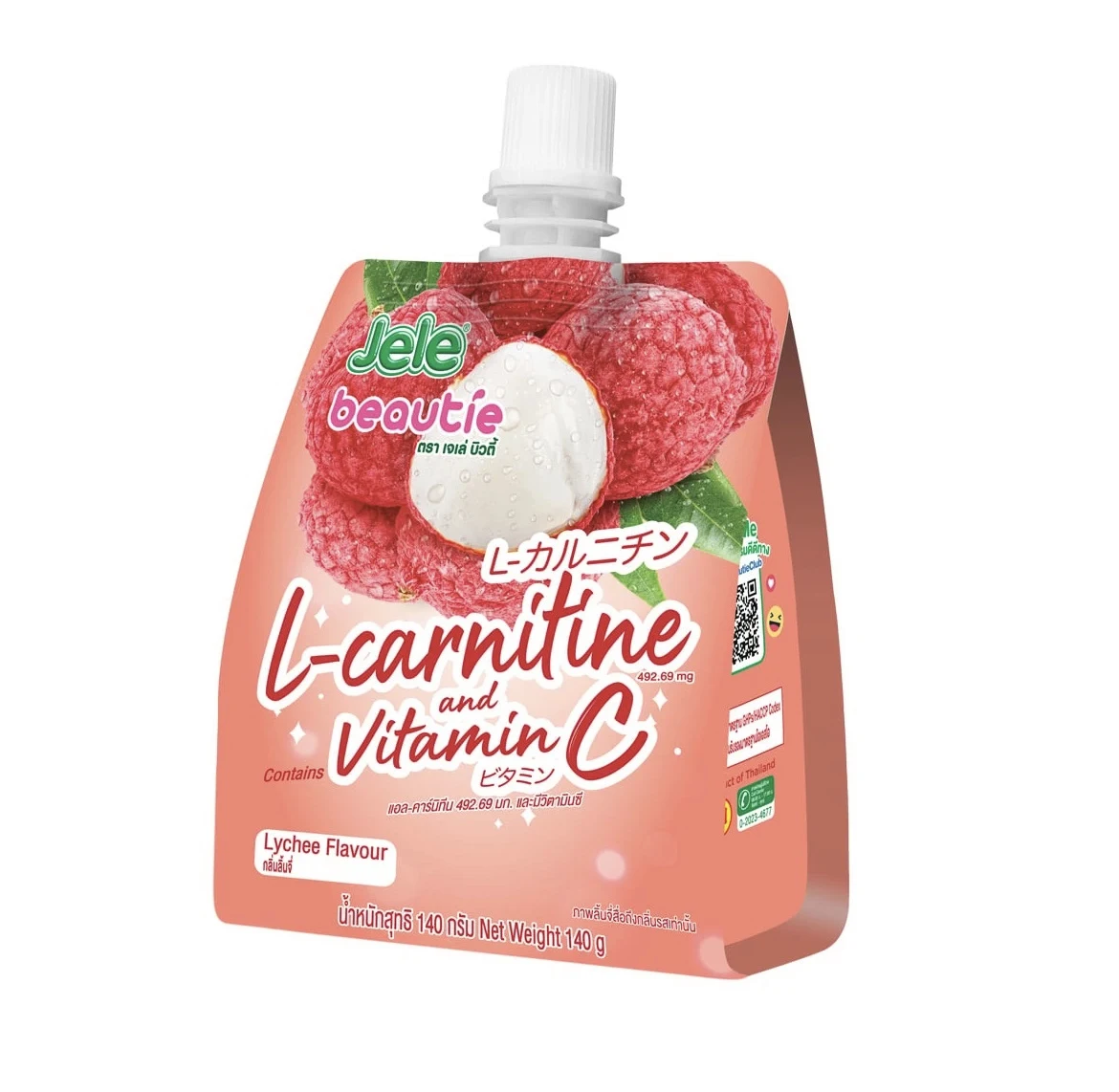 Сок желе с витамином С и L-карнитином со вкусом личи, 140 гр