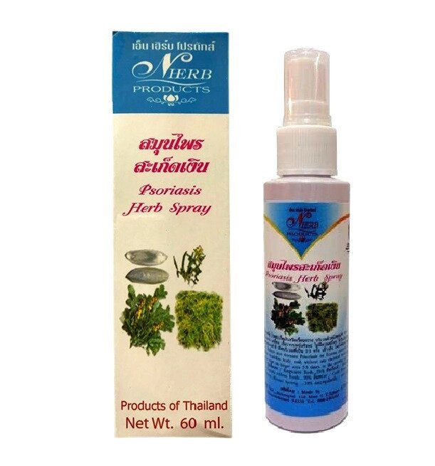 Спрей травяной против экземы и псориаза N Herb Products Psoriasis Herb Spray, 60 мл.