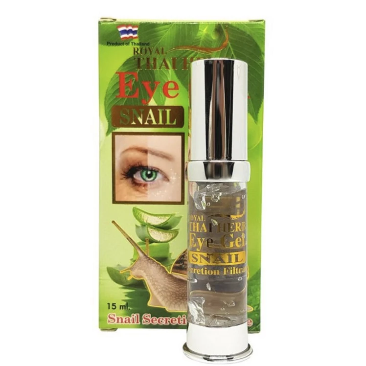 Гель для глаз с фильтратом улитки, эластином и коллагеном Royal Thai Herb, 25 мл